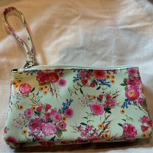 Clutch wallet for women with flowers